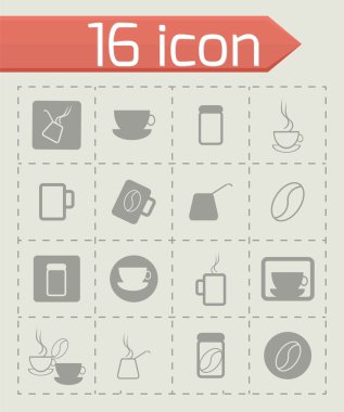 Vektör kahve Icon set