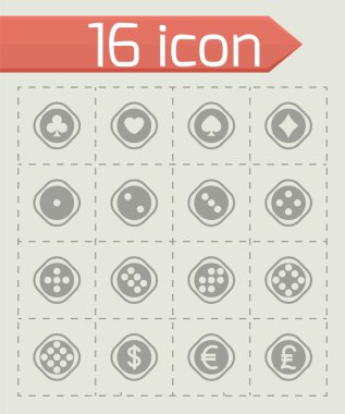 Vektör zar Icon set