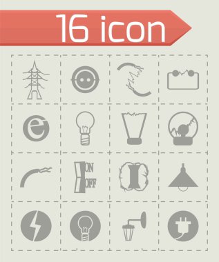 Vektör elektrik Icon set