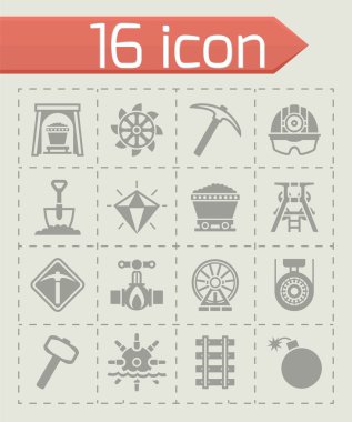 Vektör incelemesi Icon set
