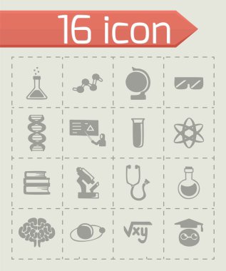 Vektör bilim Icon set