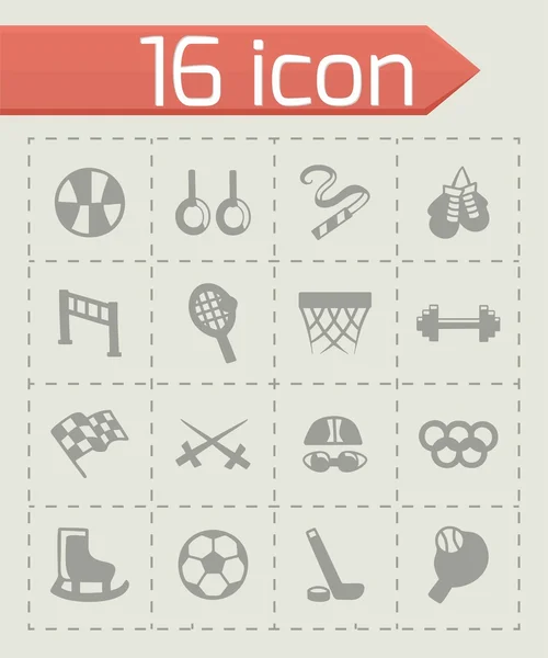 Juego de iconos de deporte vectorial — Vector de stock