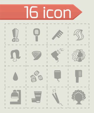 Vektör Kuaför Icon set
