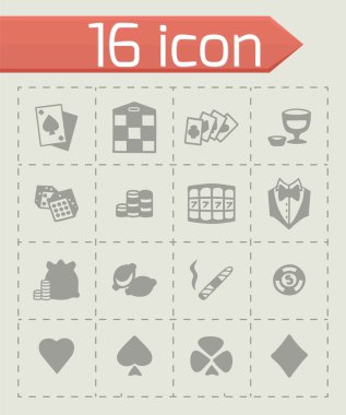 Vektör Casino Icon set