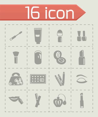 Vektör kozmetik Icon set