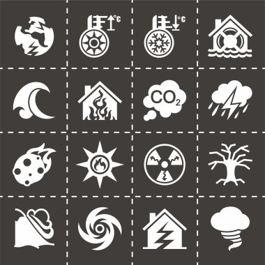 Vektör felaket Icon set