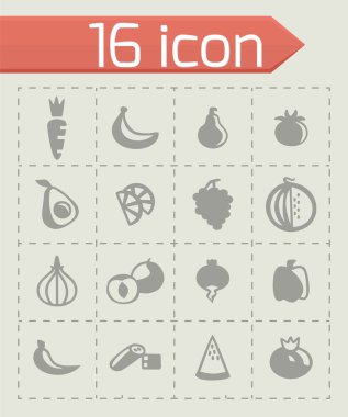 Vektör çiçek Icon set