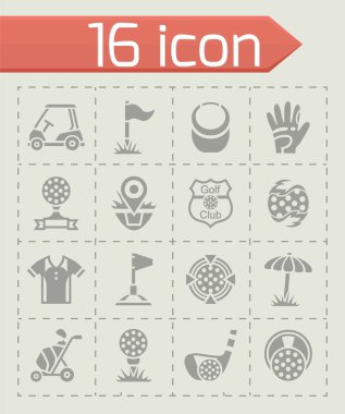 vektör golf Icon set