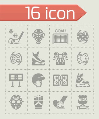 Vektör hokey Icon set