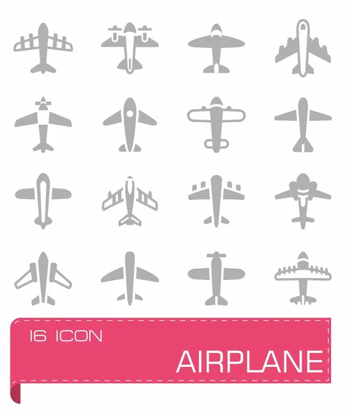 Set di icone dell'aereo vettoriale — Vettoriale Stock