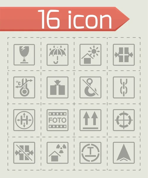 Vektör İşaretleme için kargo Icon set — Stok Vektör