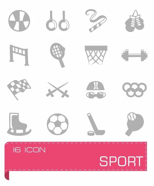 Ensemble d'icônes de sport vectoriel — Image vectorielle
