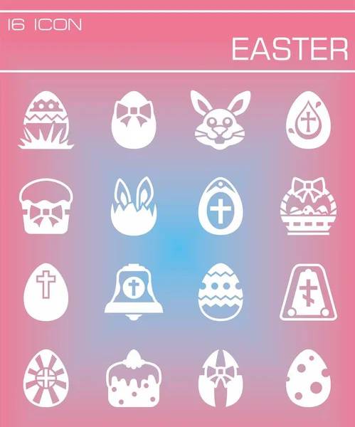 Set di icone Pasqua vettoriale Vettoriali Stock Royalty Free