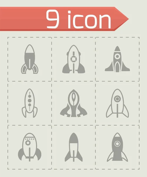 Conjunto de iconos de cohete vectorial — Archivo Imágenes Vectoriales