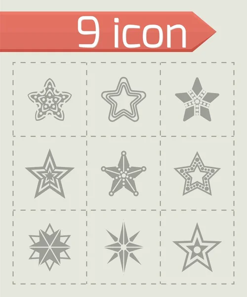 Set di icone stelle vettoriali — Vettoriale Stock