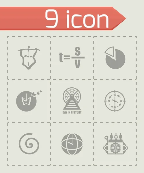 Vector Time icon set — Stock Vector