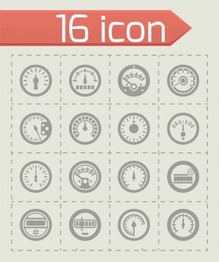 Vektör metre Icon set