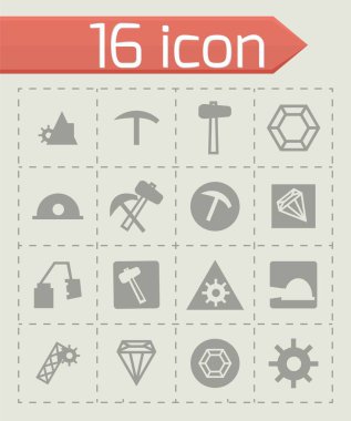Vektör incelemesi Icon set