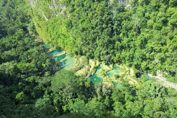 Natural reserve in Guatemala Semuc Champey, one of the natural wonders