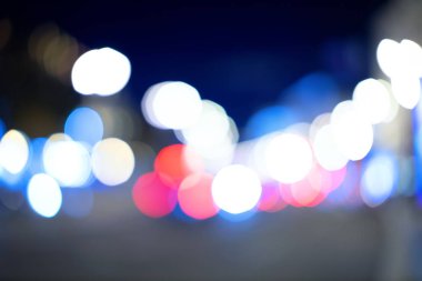 Bokeh geçmişi. Bulanık bir şehir caddesi görüntüsü. 