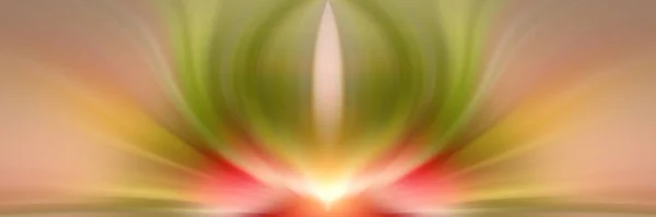 Abstracte Energiebloem Rode Groene Achtergrond Voor Tekst Yoga Aura Magie — Stockfoto