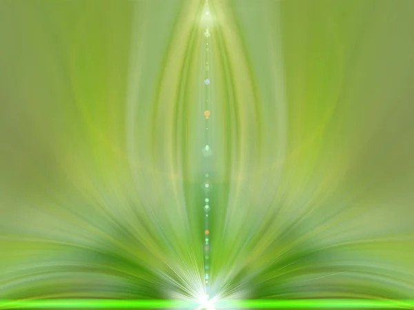 Abstract Fantasy Flower Green Background Text Spiritual Concept — 스톡 사진