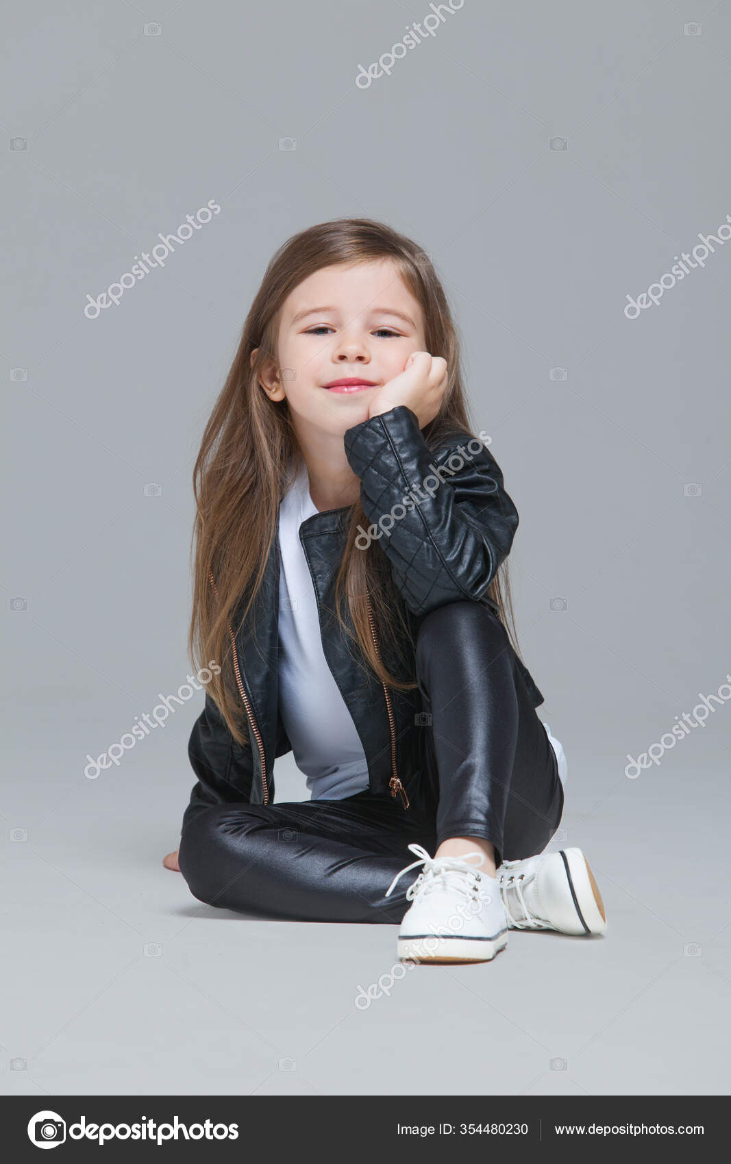 black leather jacket for baby girl