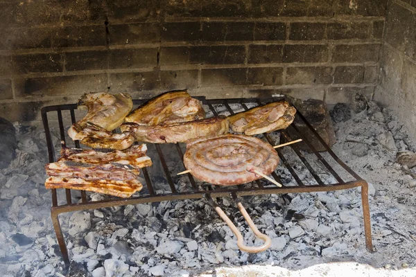 Grilla nötkött stek Barbeque — Stockfoto