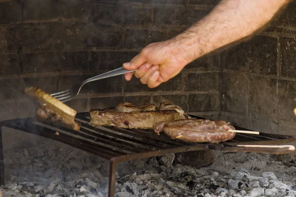 Grill barbecue bistecca di manzo — Foto Stock