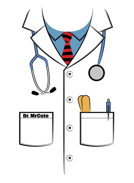Çocuklar için doktor üniforması çizimi