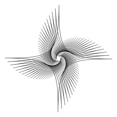 Çizgili sanat logolu modern çizgi çizimi. Doğrusal grafik. Soyut teknoloji logosu. Moda sanatı. Kartvizit. İnce çizgi tasarımı. İzole vektör işareti sembolü. Modern vektör.