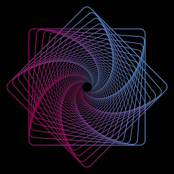 Геометрическая линия на чёрном фоне для текстильного дизайна. Creative neon template. Векторный геометрический фон. Цифровые технологии обои, абстрактная карта, логотип, баннер. Иллюстрация Wireframe . — стоковый вектор