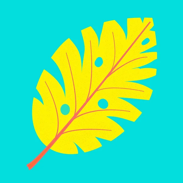 Monstera leaf, отличный дизайн для любых целей. Векторный рисунок листа монстры. Узор пальмового монстра. Цветочные экзотические винтажные украшения. Лесная листва. Векторная цветочная карта. Печать . — стоковый вектор