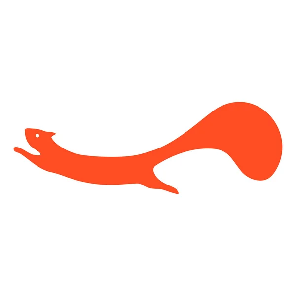 Squirrel Jump Vector Illustration — Stock Vector