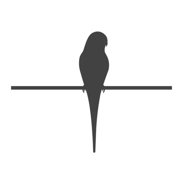 Budgerigar Icon Budgie Parakeet Vector Illustration — 스톡 벡터