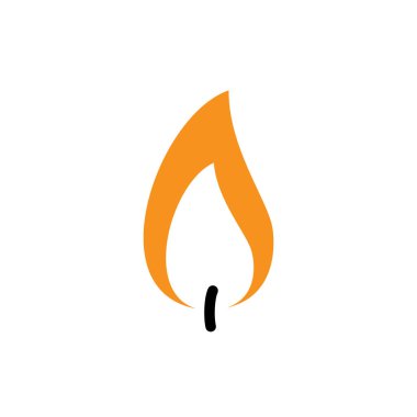 Mum yakma ikonu. Vektör illüstrasyonu.