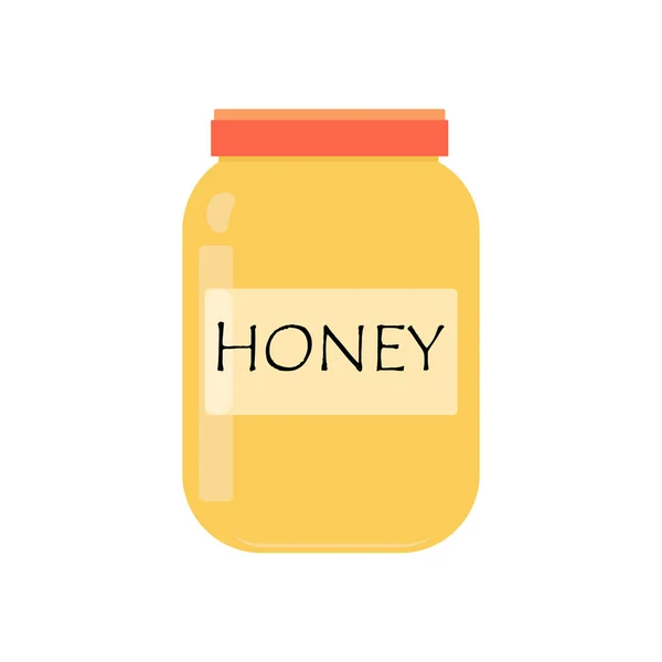 Honey Flat Icon Vector Illustration — 스톡 벡터