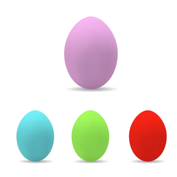 Πασχαλινά Αυγά Χρωματιστά Αυγά Εικονογράφηση Διανύσματος — Διανυσματικό Αρχείο