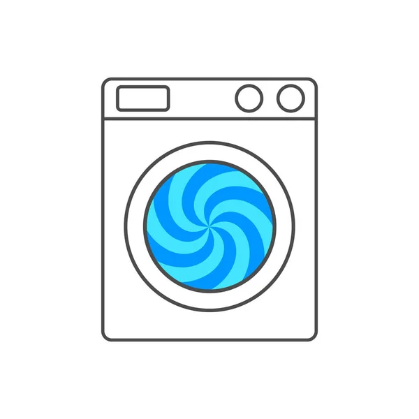 洗濯機のアイコン ベクターイラスト — ストックベクタ