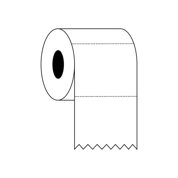 Icône Papier Toilette Illustration Vectorielle — Image vectorielle