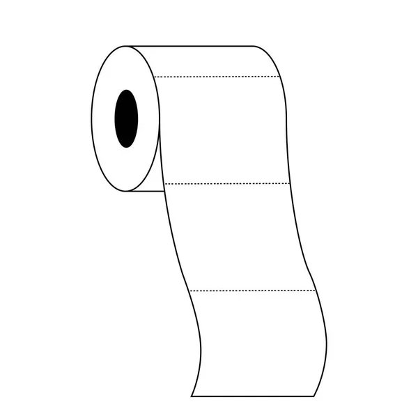 Icône Papier Toilette Illustration Vectorielle — Image vectorielle