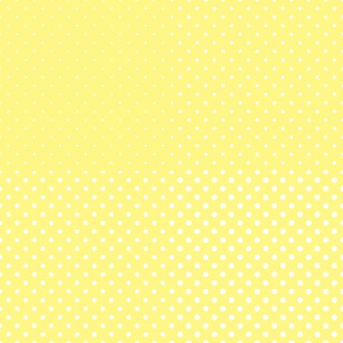 Set of four vector seamless patterns of different sizes. White peas on a yellow background.