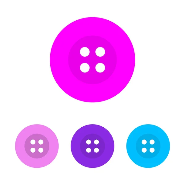 Conjunto Botones Diferentes Colores Ilustración Vectorial — Vector de stock