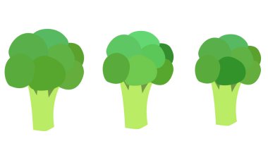 Broccoli set. Icon, template, design element. Vector illustration