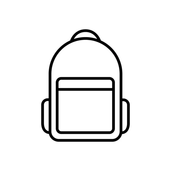 Рюкзак Плоский Значок Векторна Ілюстрація — стоковий вектор