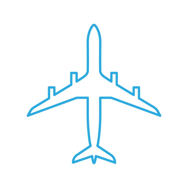 Aviones Cuatro Motores Icono Del Avión Ilustración Vectorial — Vector de stock