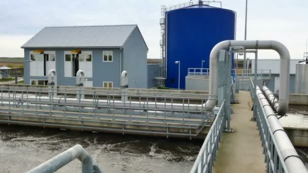 Wastewater Treatment Plant Video Clip — Stock Video