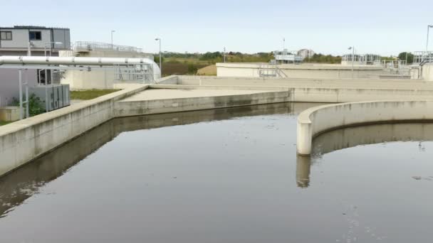 Planta Tratamiento Aguas Residuales Video Clip — Vídeos de Stock