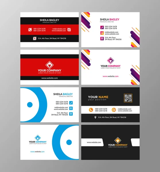 Modern Asgari Soyut Alfabe Tasarımı Kartvizit Tasarım Şablonu