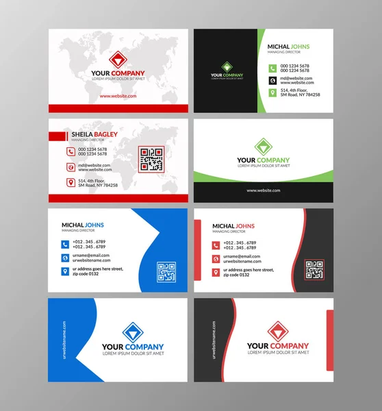 Modern, yaratıcı ve temiz kartvizit şablonu tasarımı